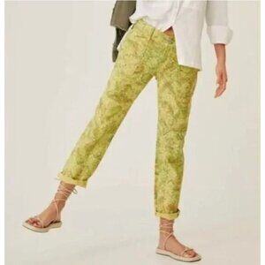Anthropologie Pilcro and the Letterpress Green The Wanderer Pants Low Rise 28